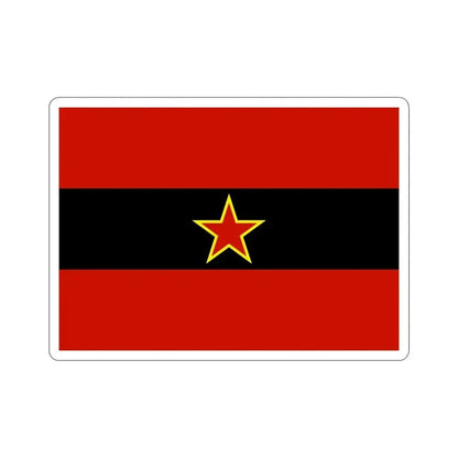 Civil Ensign of Albania 1945 to 1992 STICKER Vinyl Die-Cut Decal 5 Inch - The Sticker Space