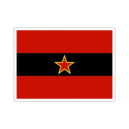 Civil Ensign of Albania 1945 to 1992 STICKER Vinyl Die-Cut Decal 5 Inch - The Sticker Space