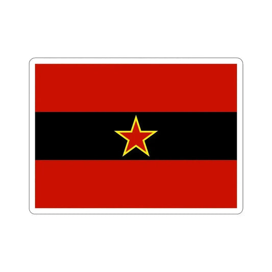 Civil Ensign of Albania 1945 to 1992 STICKER Vinyl Die-Cut Decal 6 Inch - The Sticker Space