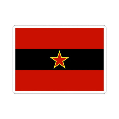 Civil Ensign of Albania 1945 to 1992 STICKER Vinyl Die-Cut Decal 6 Inch - The Sticker Space