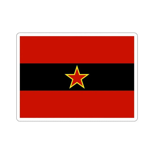Civil Ensign of Albania 1945 to 1992 STICKER Vinyl Die-Cut Decal 6 Inch - The Sticker Space