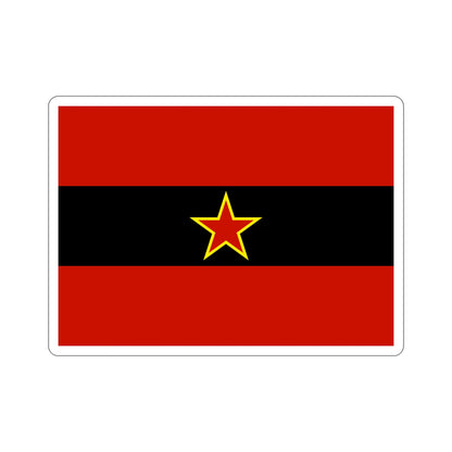 Civil Ensign of Albania 1945 to 1992 STICKER Vinyl Die-Cut Decal-6 Inch-The Sticker Space