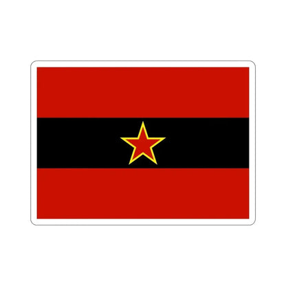 Civil Ensign of Albania 1945 to 1992 STICKER Vinyl Die-Cut Decal - The Sticker Space