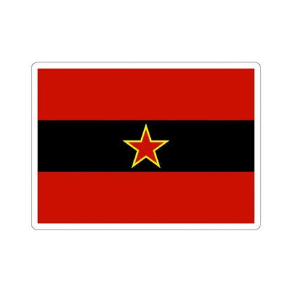 Civil Ensign of Albania 1945 to 1992 STICKER Vinyl Die-Cut Decal - The Sticker Space