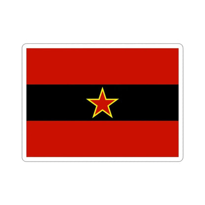 Civil Ensign of Albania 1945 to 1992 STICKER Vinyl Die-Cut Decal - The Sticker Space
