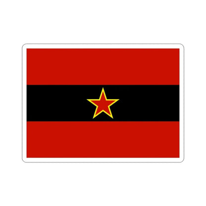 Civil Ensign of Albania 1945 to 1992 STICKER Vinyl Die-Cut Decal - The Sticker Space