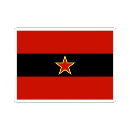 Civil Ensign of Albania 1945 to 1992 STICKER Vinyl Die-Cut Decal - The Sticker Space