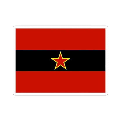 Civil Ensign of Albania 1945 to 1992 STICKER Vinyl Die-Cut Decal - The Sticker Space