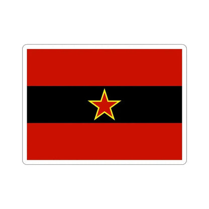 Civil Ensign of Albania 1945 to 1992 STICKER Vinyl Die-Cut Decal - The Sticker Space