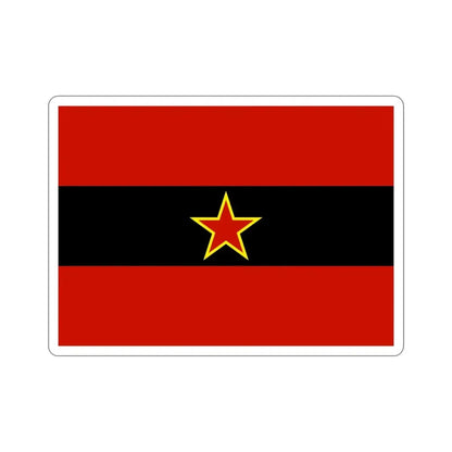Civil Ensign of Albania 1945 to 1992 STICKER Vinyl Die-Cut Decal - The Sticker Space