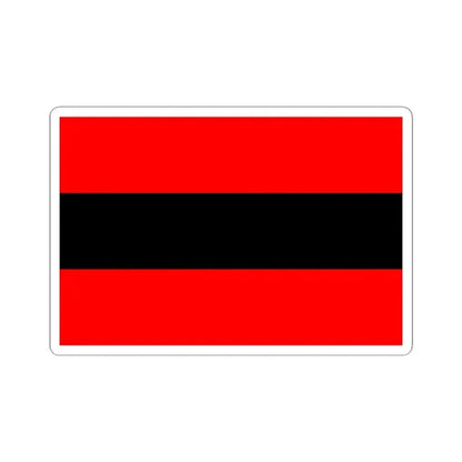 Civil Ensign of Albania 3-2 (Albania) STICKER Vinyl Kiss-Cut Decal 4 Inch White - The Sticker Space