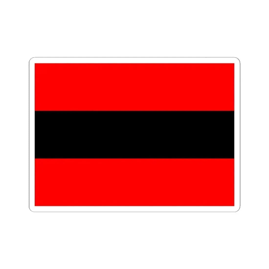 Civil Ensign of Albania (Albania) STICKER Vinyl Kiss-Cut Decal 2 Inch White - The Sticker Space