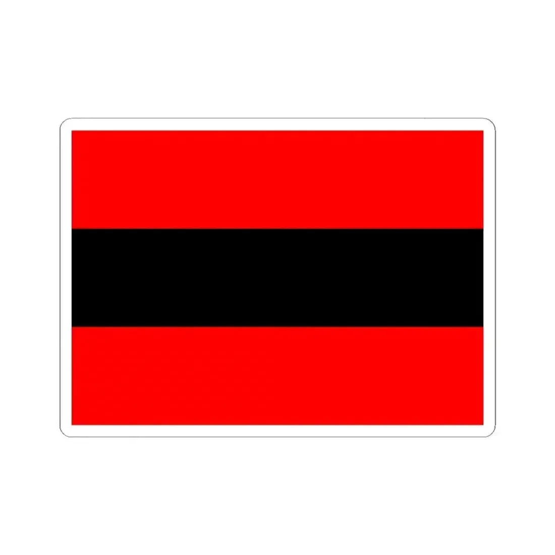 Civil Ensign of Albania (Albania) STICKER Vinyl Kiss-Cut Decal 3 Inch White - The Sticker Space