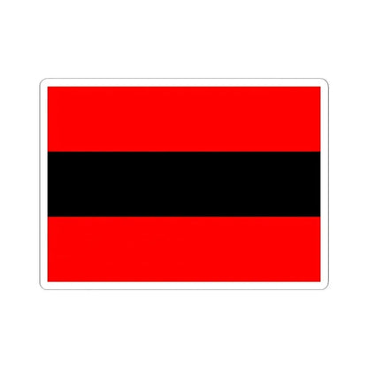 Civil Ensign of Albania (Albania) STICKER Vinyl Kiss-Cut Decal 3 Inch White - The Sticker Space