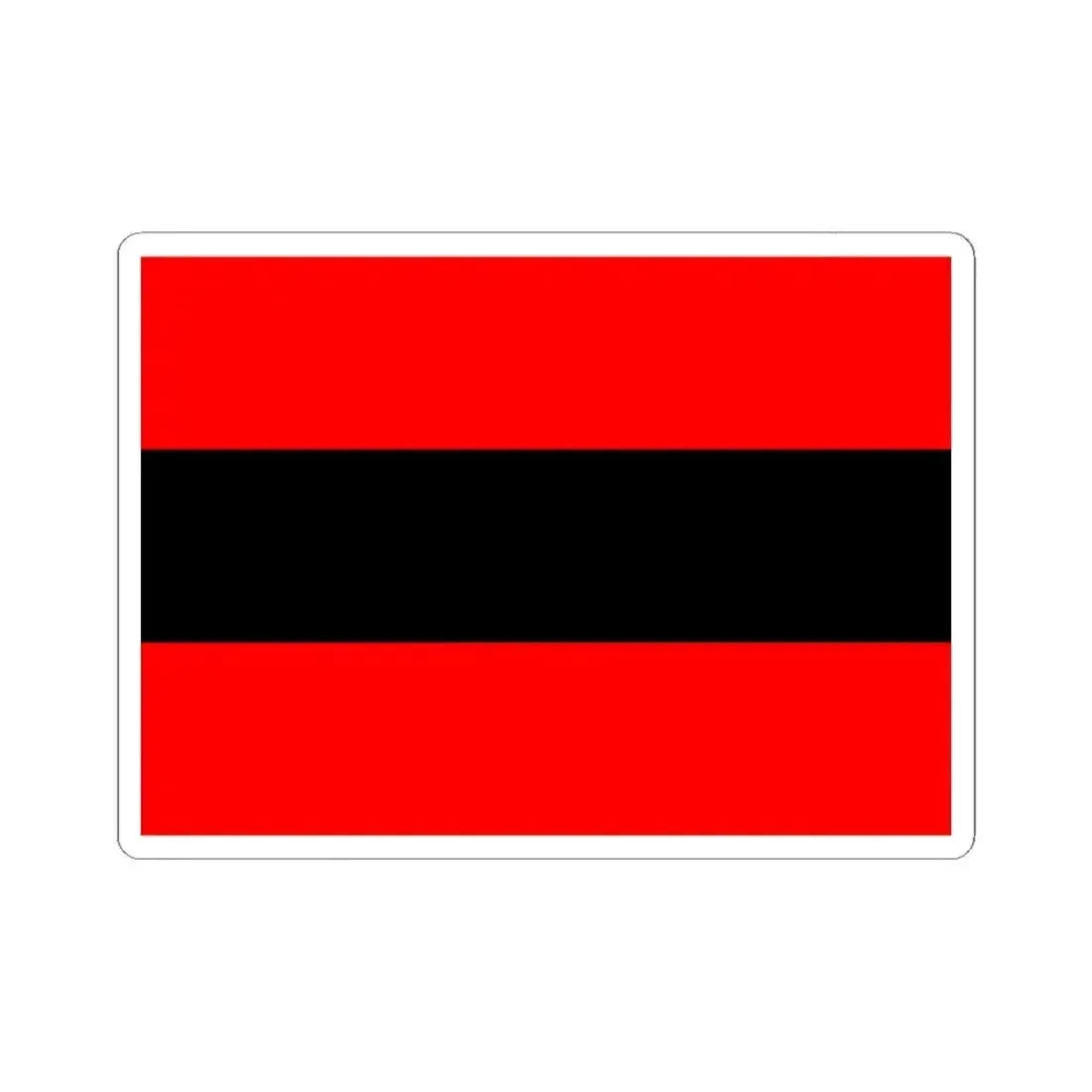 Civil Ensign of Albania (Albania) STICKER Vinyl Kiss-Cut Decal 4 Inch White - The Sticker Space