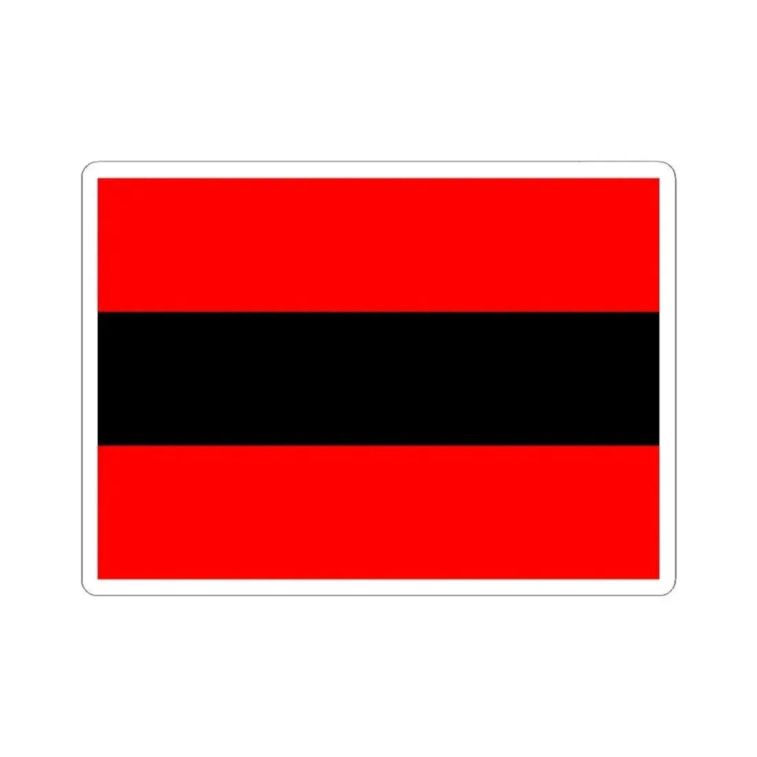 Civil Ensign of Albania (Albania) STICKER Vinyl Kiss-Cut Decal 6 Inch White - The Sticker Space