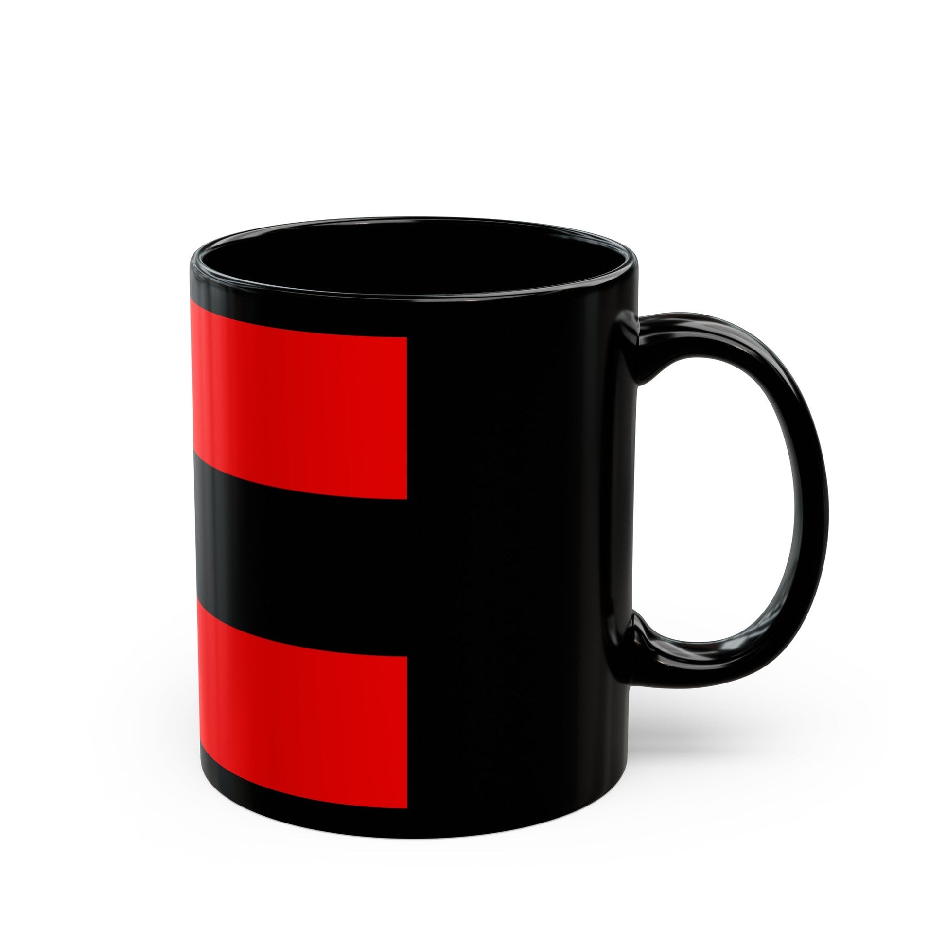 Civil Ensign of Albania - Black Coffee Mug-The Sticker Space