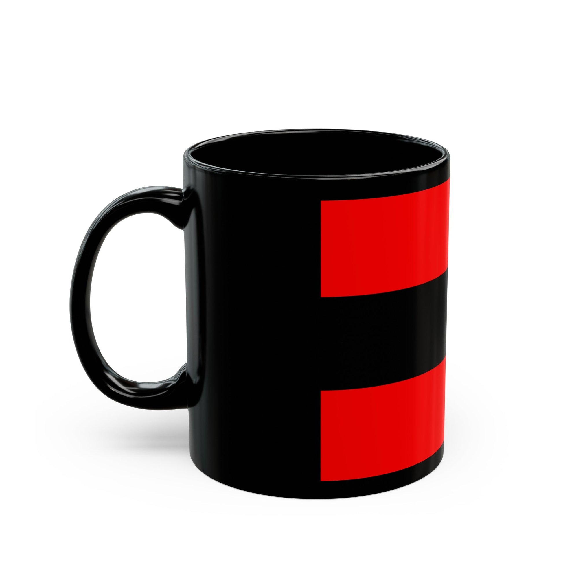 Civil Ensign of Albania - Black Coffee Mug-The Sticker Space