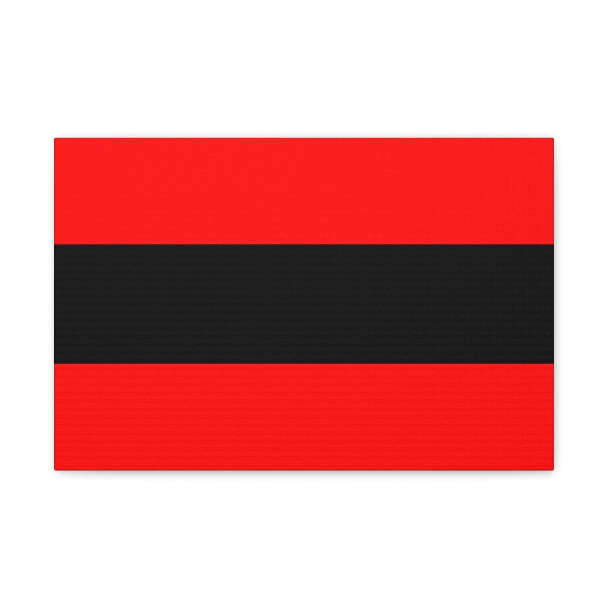 Civil Ensign of Albania - Canvas Wall Art-18″ x 12″-The Sticker Space