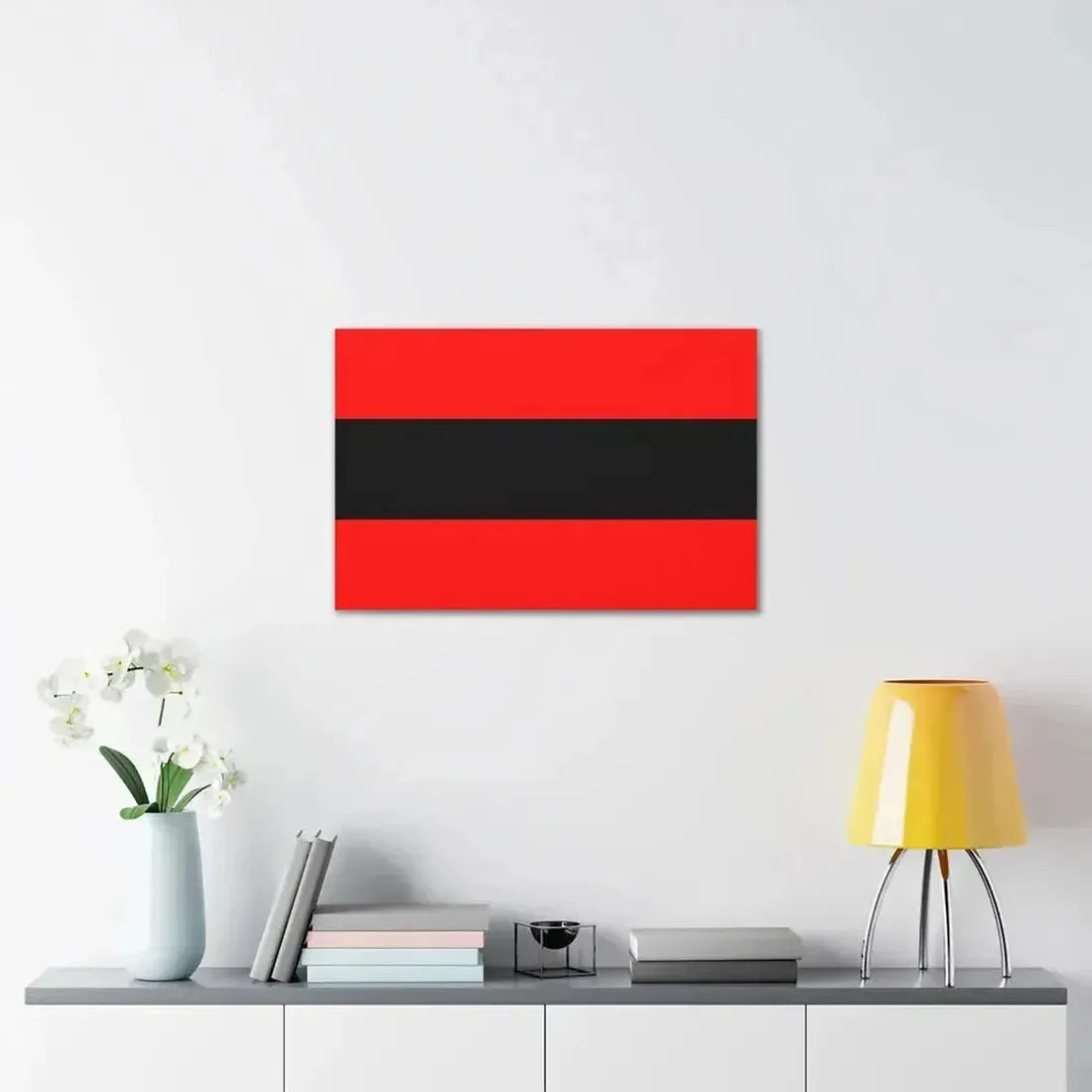 Civil Ensign of Albania - Canvas Wall Art - The Sticker Space