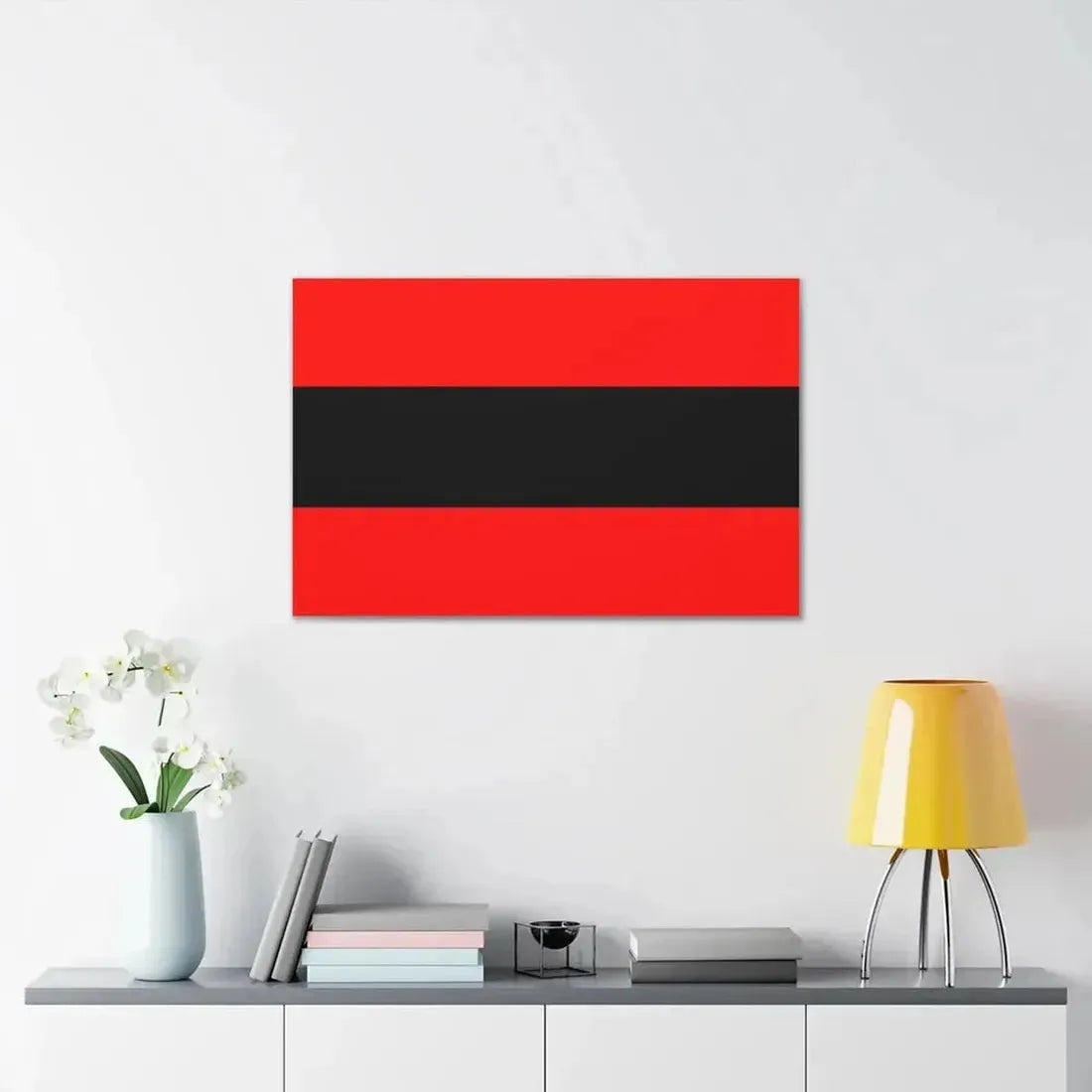 Civil Ensign of Albania - Canvas Wall Art - The Sticker Space