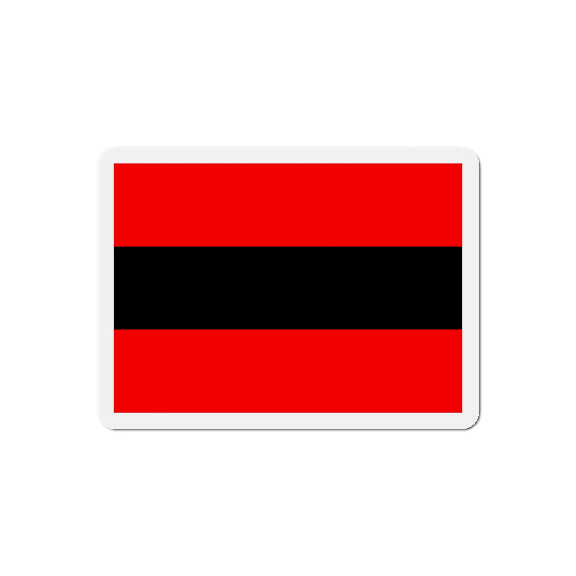 Civil Ensign of Albania - Die-Cut Magnet-6 × 6"-The Sticker Space