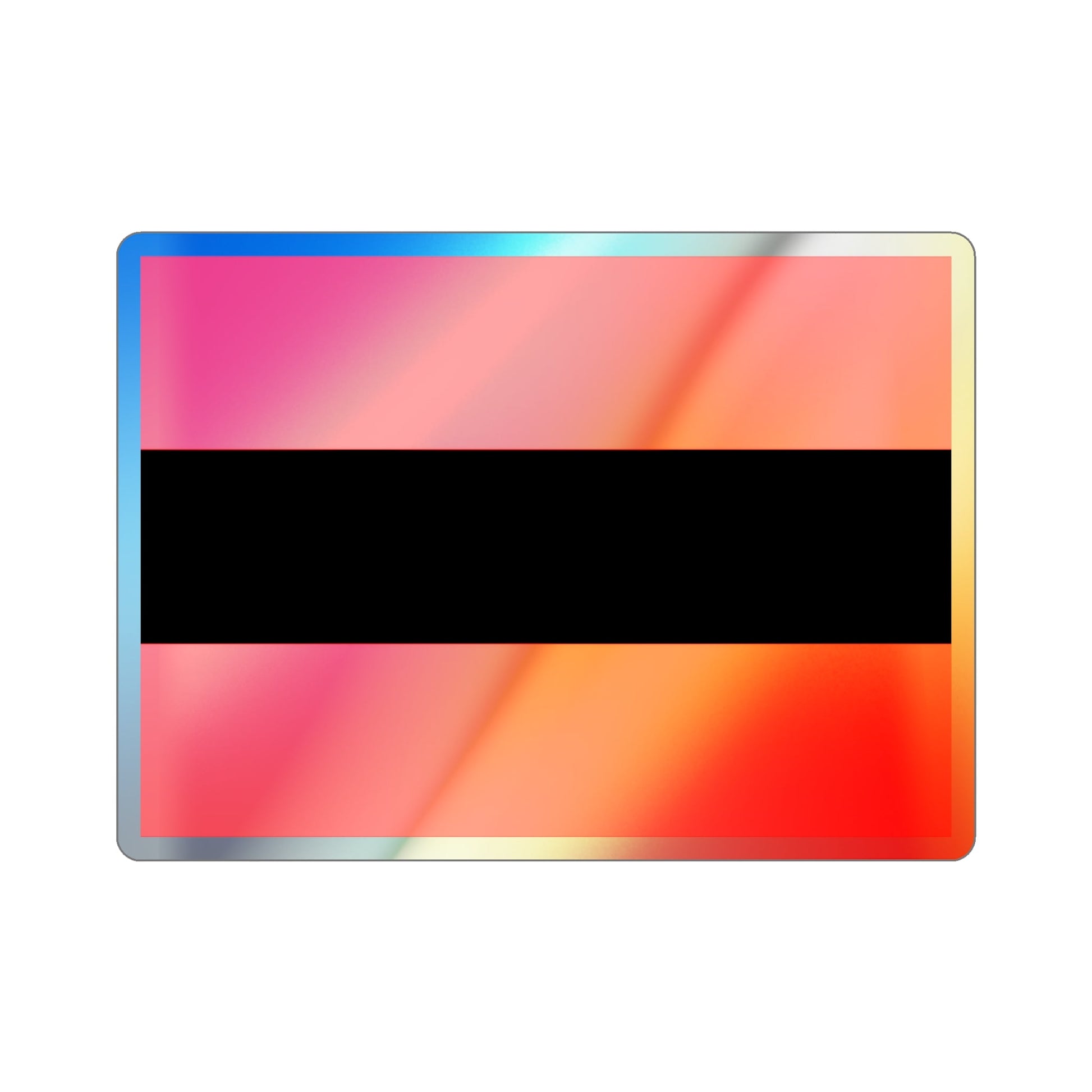 Civil Ensign of Albania Holographic STICKER Die-Cut Vinyl Decal-2 Inch-The Sticker Space