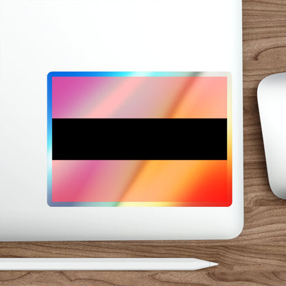 Civil Ensign of Albania Holographic STICKER Die-Cut Vinyl Decal-The Sticker Space