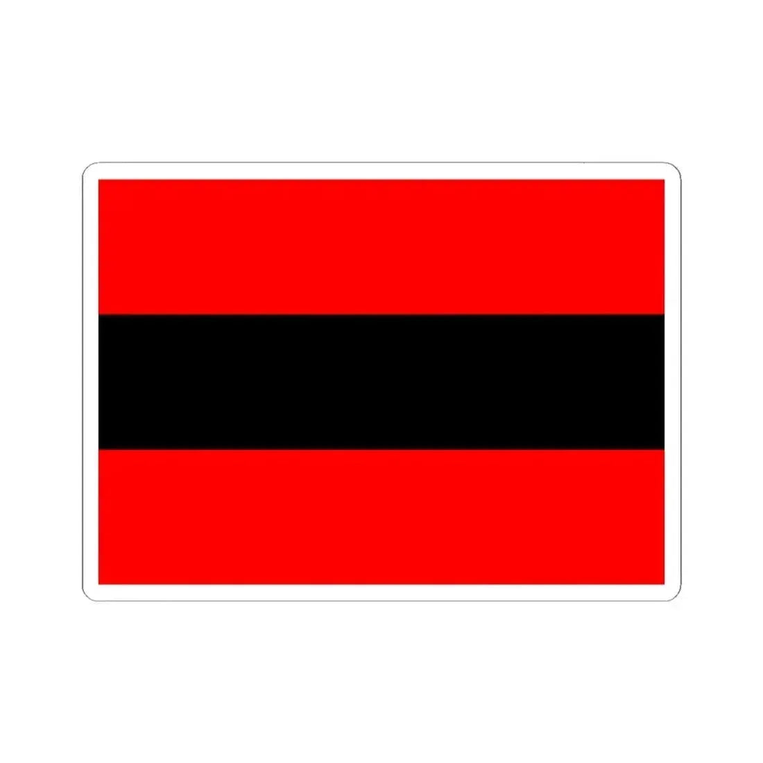 Civil Ensign of Albania - STICKER Vinyl Kiss-Cut Decal 2 Inch White - The Sticker Space