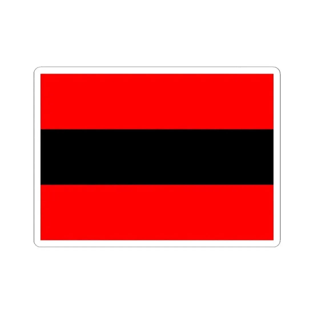 Civil Ensign of Albania - STICKER Vinyl Kiss-Cut Decal 4 Inch White - The Sticker Space