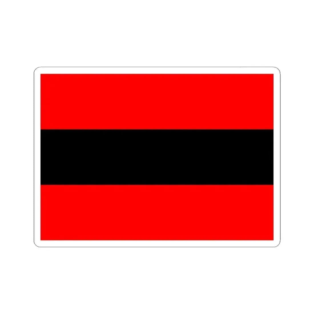 Civil Ensign of Albania - STICKER Vinyl Kiss-Cut Decal 6 Inch White - The Sticker Space
