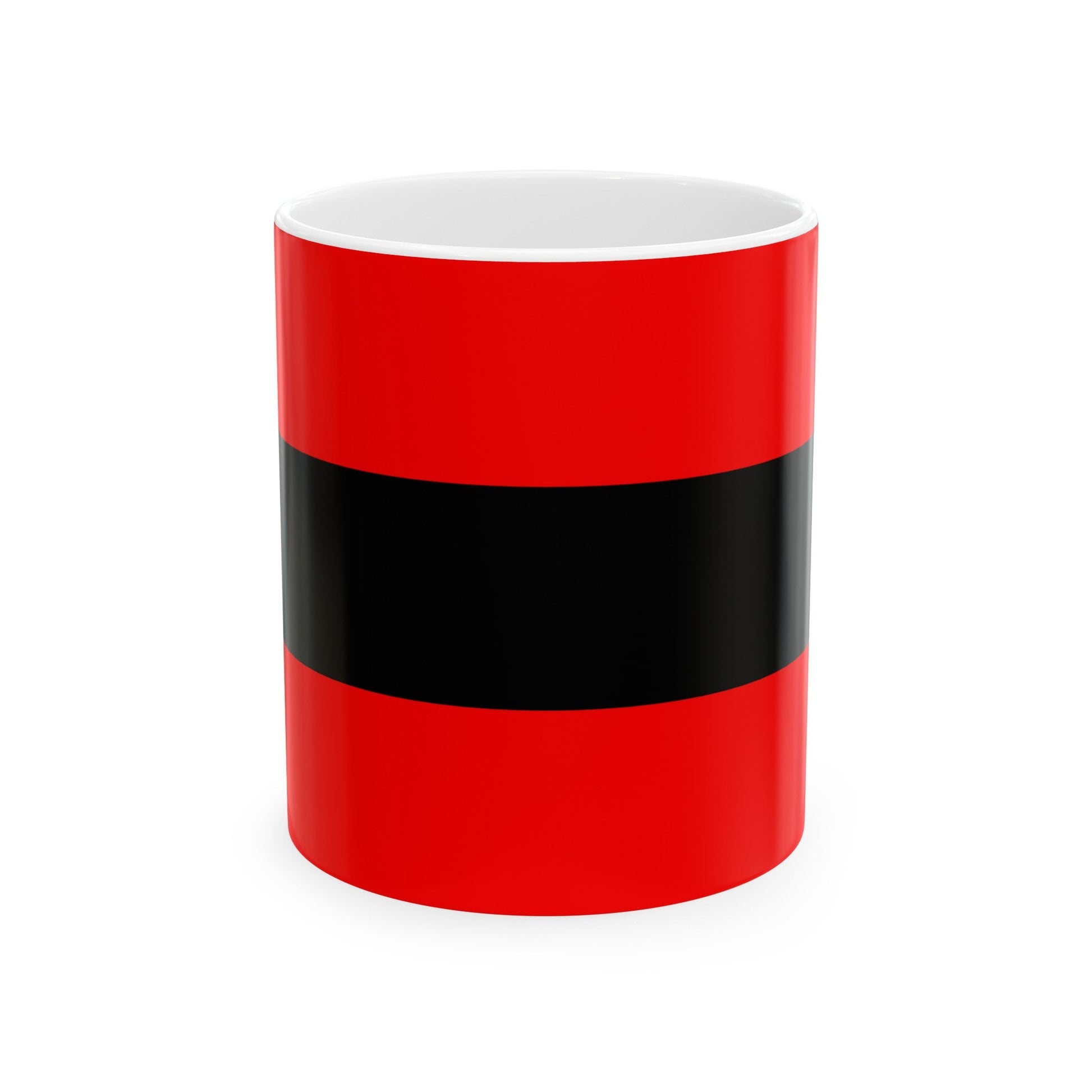 Civil Ensign of Albania - White Coffee Mug-11oz-The Sticker Space