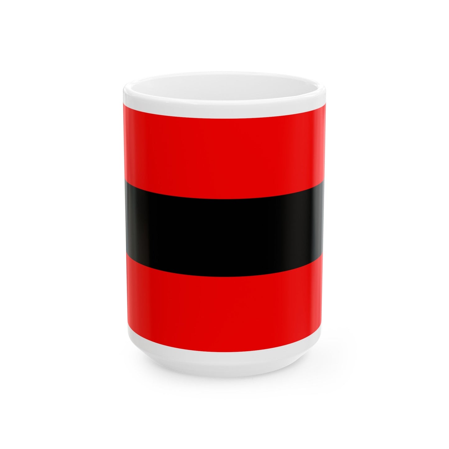 Civil Ensign of Albania - White Coffee Mug-15oz-The Sticker Space