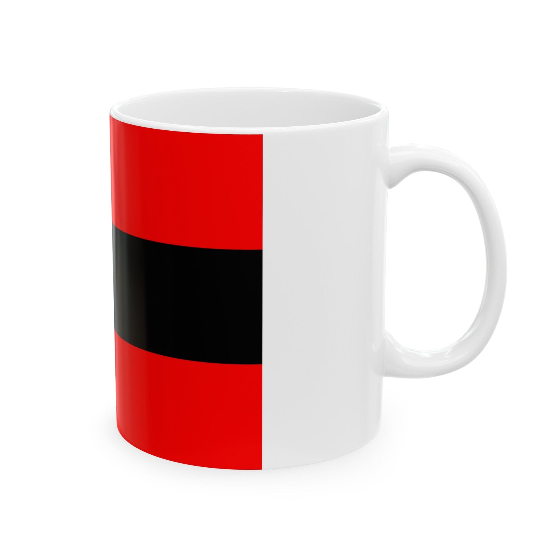 Civil Ensign of Albania - White Coffee Mug-The Sticker Space