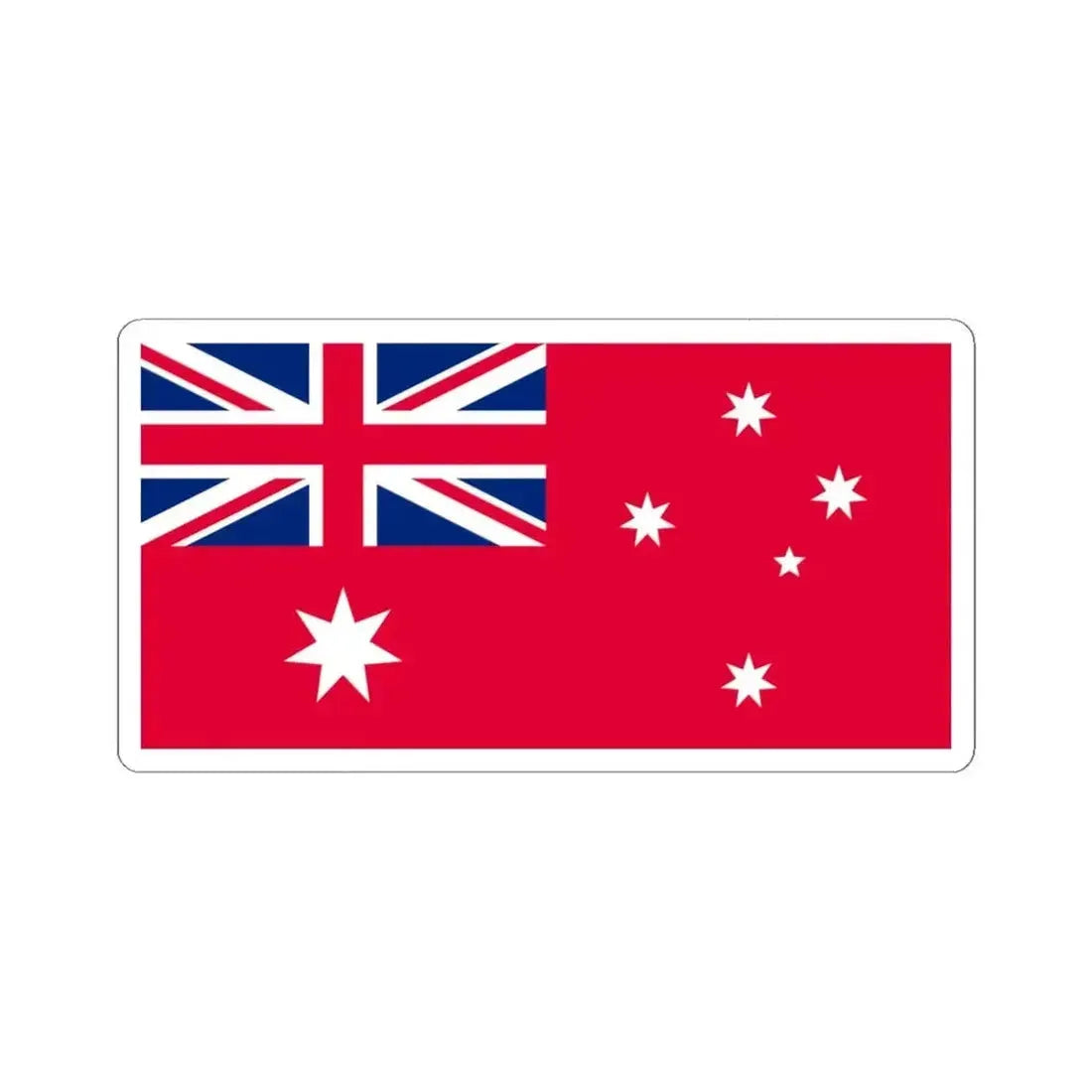 Civil Ensign of Australia (Australia) STICKER Vinyl Kiss-Cut Decal 4 Inch White - The Sticker Space
