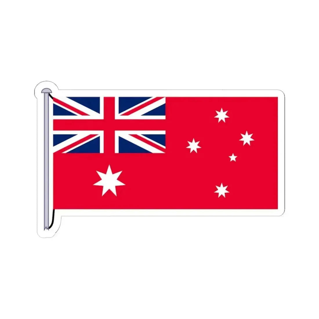 Civil Ensign of Australia Flag Act 1953 (Australia) STICKER Vinyl Kiss-Cut Decal 6 Inch White - The Sticker Space