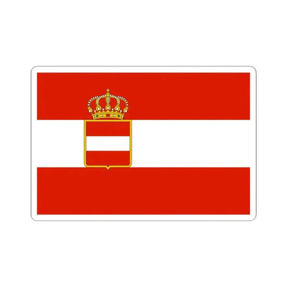 Civil ensign of Austria-Hungary 1786-1869 (Austria) STICKER Vinyl Kiss-Cut Decal 4 Inch White - The Sticker Space