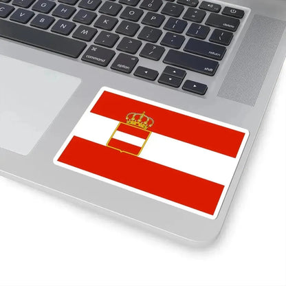 Civil ensign of Austria-Hungary 1786-1869 (Austria) STICKER Vinyl Kiss-Cut Decal - The Sticker Space