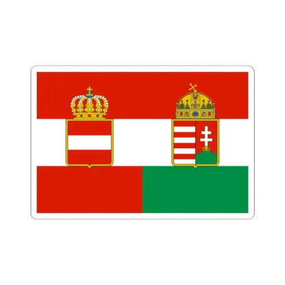 Civil ensign of Austria-Hungary 1869-1918 (Austria) STICKER Vinyl Kiss-Cut Decal 2 Inch White - The Sticker Space