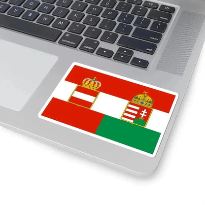 Civil ensign of Austria-Hungary 1869-1918 (Austria) STICKER Vinyl Kiss-Cut Decal - The Sticker Space