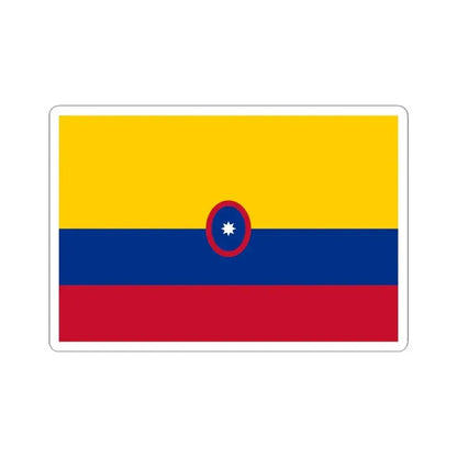 Civil Ensign of Colombia (Colombia) STICKER Vinyl Kiss-Cut Decal 4 Inch White - The Sticker Space