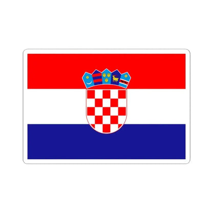 Civil ensign of Croatia (Croatia) STICKER Vinyl Kiss-Cut Decal 2 Inch White - The Sticker Space