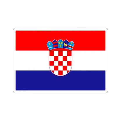 Civil ensign of Croatia (Croatia) STICKER Vinyl Kiss-Cut Decal 6 Inch White - The Sticker Space