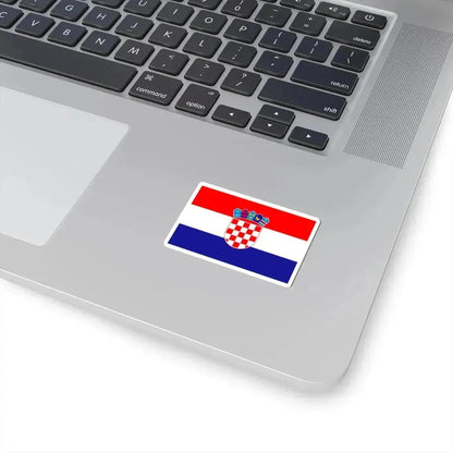 Civil ensign of Croatia (Croatia) STICKER Vinyl Kiss-Cut Decal - The Sticker Space