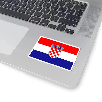 Civil ensign of Croatia (Croatia) STICKER Vinyl Kiss-Cut Decal - The Sticker Space