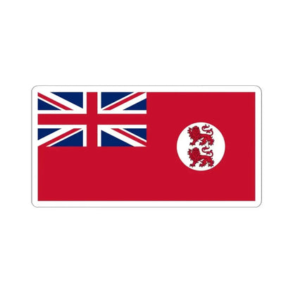 Civil Ensign of Cyprus 1922-1960 (Cyprus) STICKER Vinyl Kiss-Cut Decal 4 Inch White - The Sticker Space