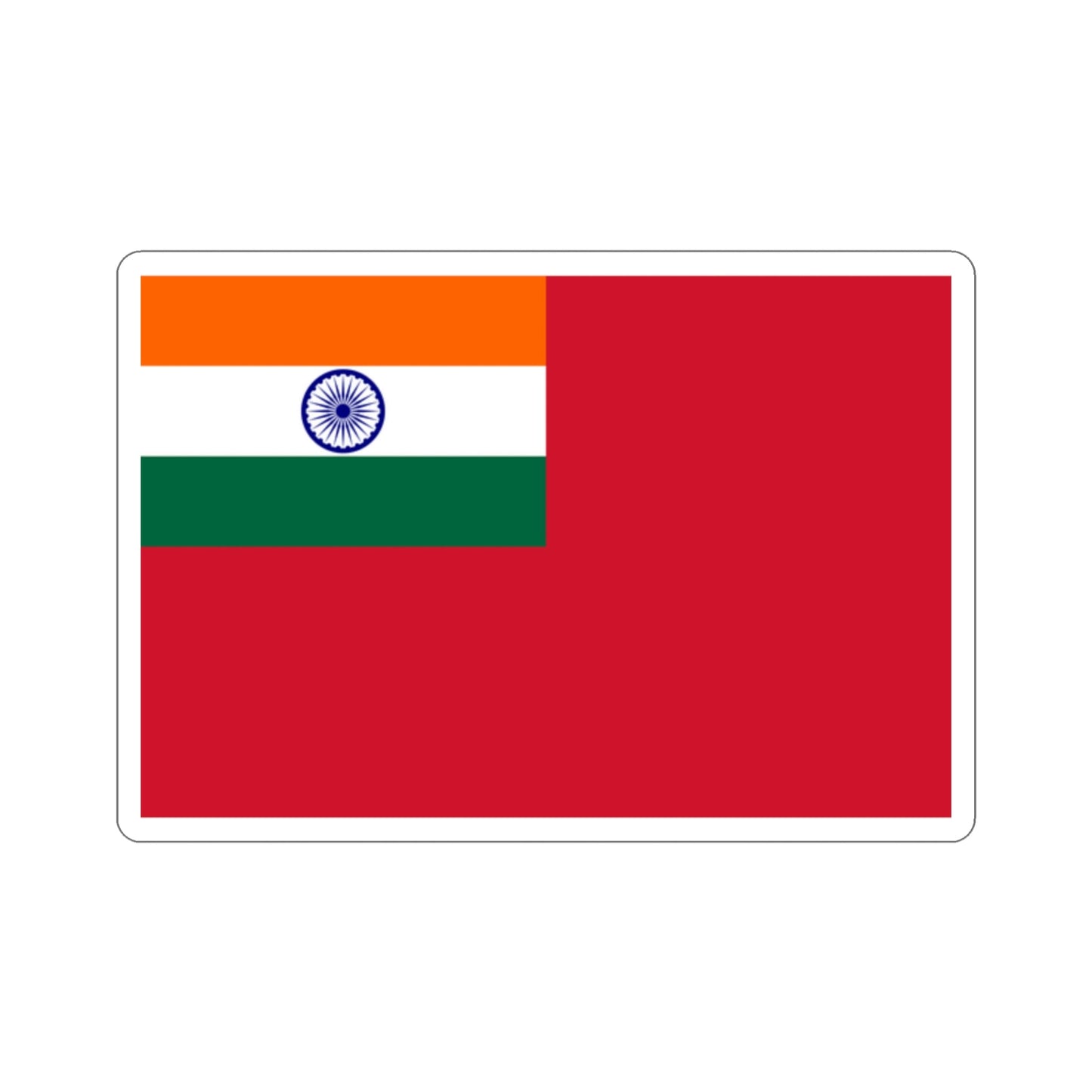 Civil Ensign of India (India) STICKER Vinyl Die-Cut Decal-2 Inch-The Sticker Space