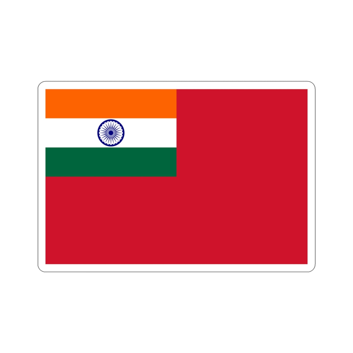 Civil Ensign of India (India) STICKER Vinyl Die-Cut Decal-3 Inch-The Sticker Space