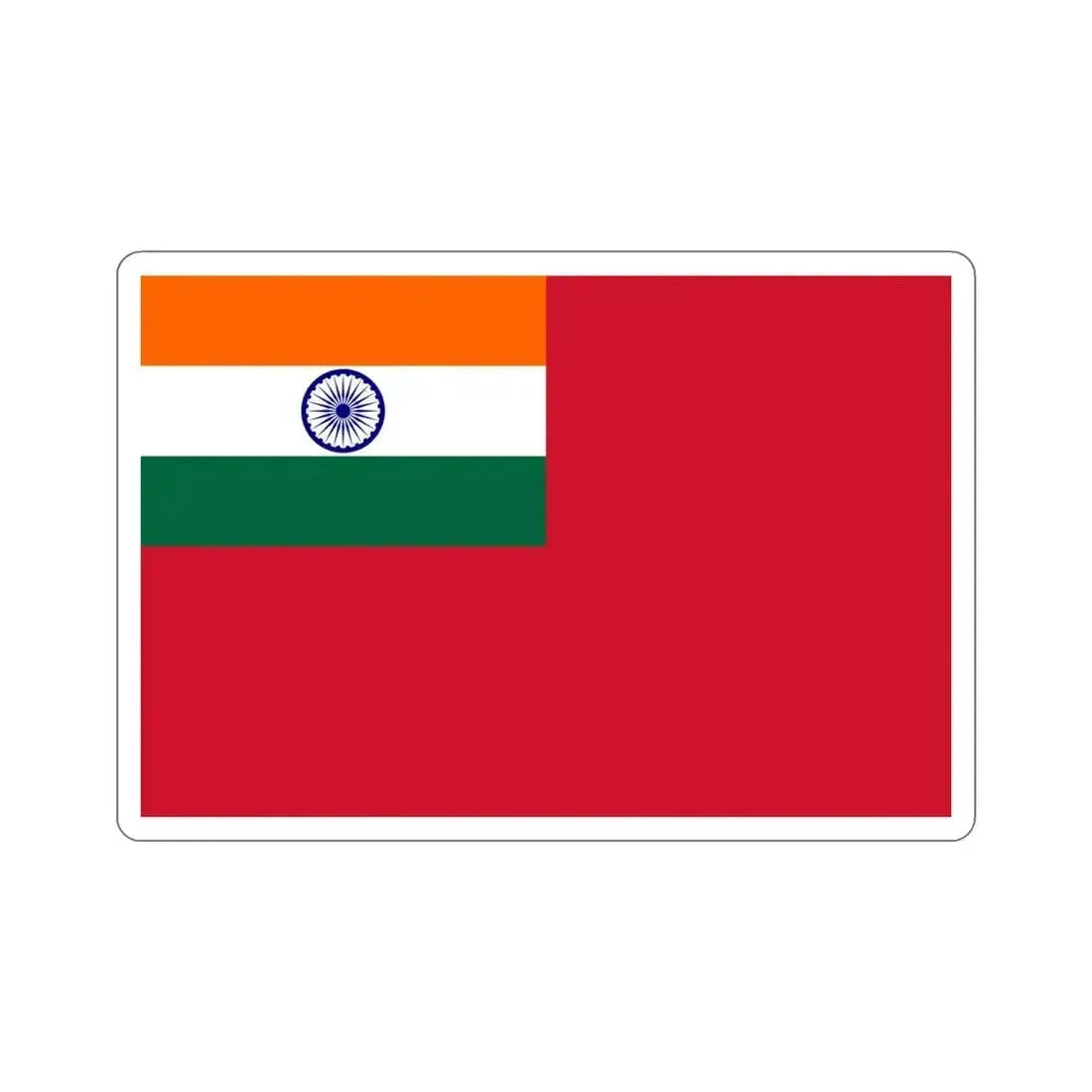 Civil Ensign of India (India) STICKER Vinyl Die-Cut Decal 4 Inch - The Sticker Space