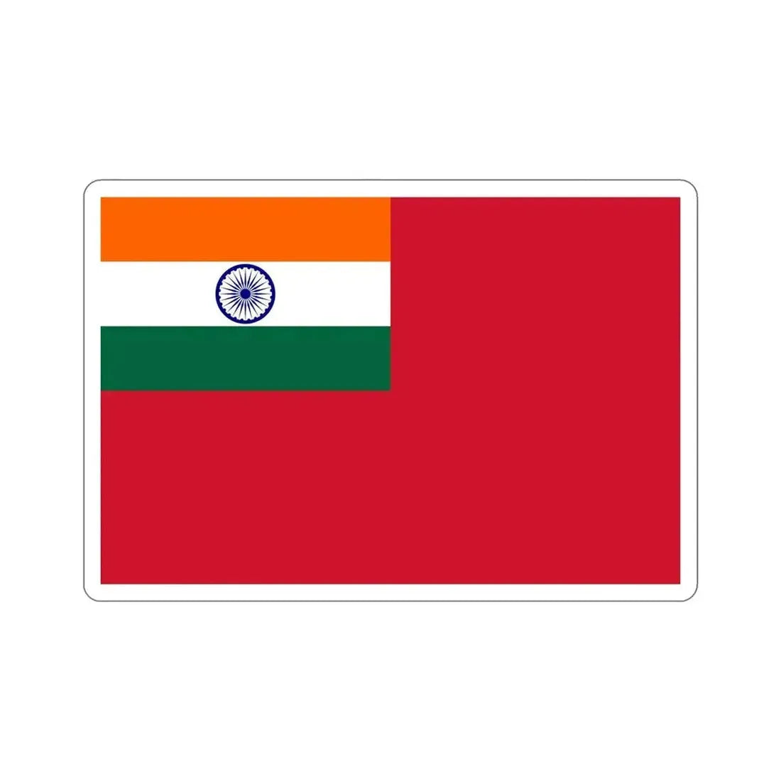 Civil Ensign of India (India) STICKER Vinyl Die-Cut Decal - The Sticker Space